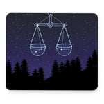 Libra Constellation Print Mouse Pad