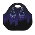 Libra Constellation Print Neoprene Lunch Bag