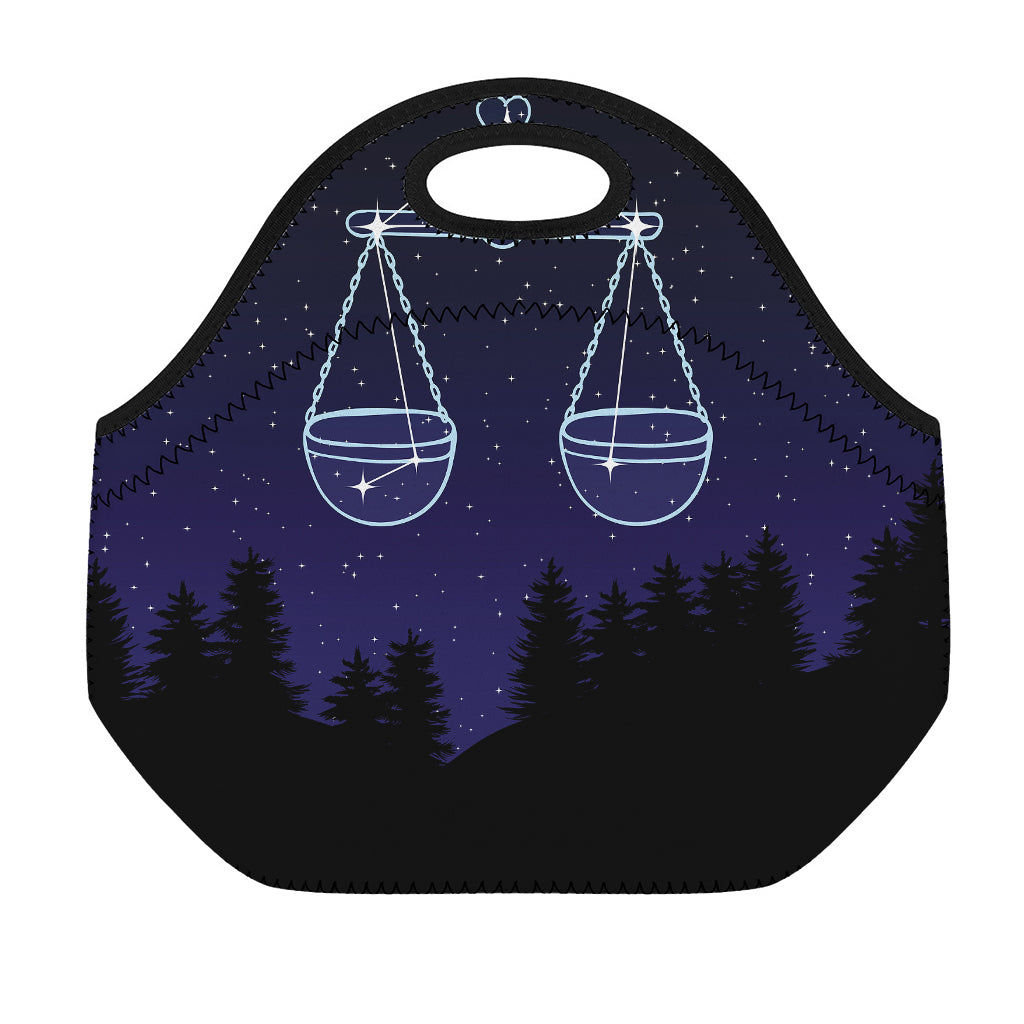 Libra Constellation Print Neoprene Lunch Bag