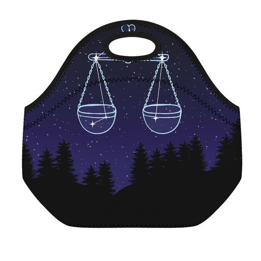 Libra Constellation Print Neoprene Lunch Bag