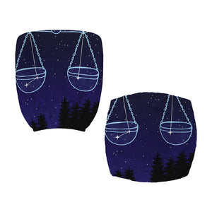 Libra Constellation Print Office Chair Cover