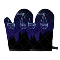 Libra Constellation Print Oven Mitts