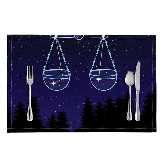 Libra Constellation Print Placemat