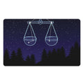 Libra Constellation Print Polyester Doormat