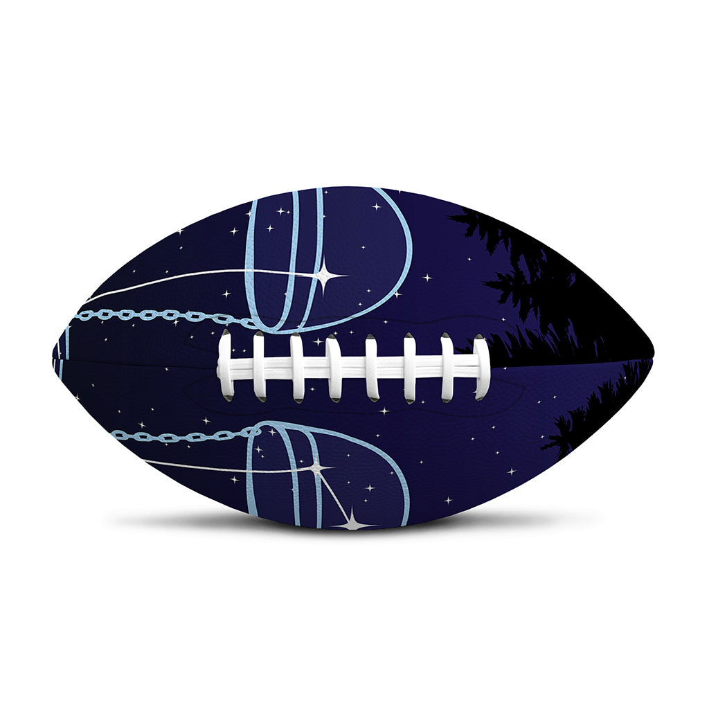 Libra Constellation Print Rugby Ball