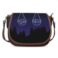 Libra Constellation Print Saddle Bag