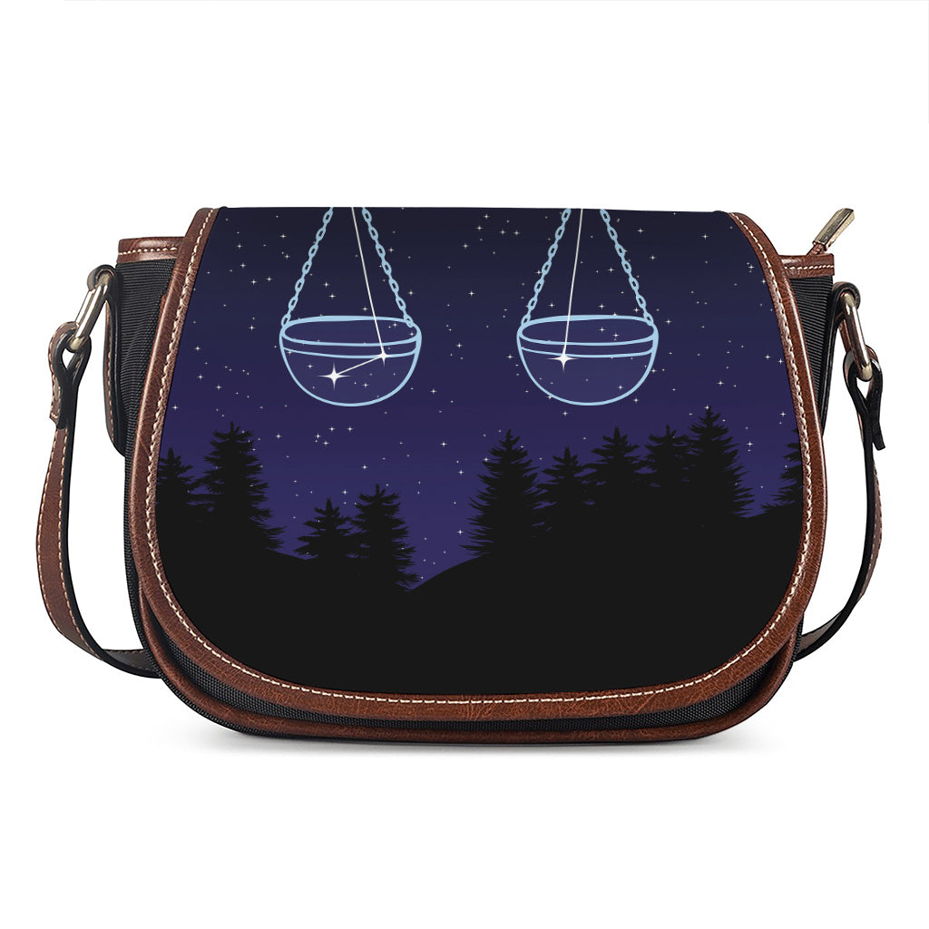 Libra Constellation Print Saddle Bag