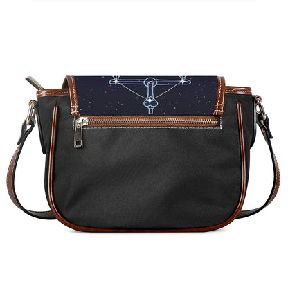 Libra Constellation Print Saddle Bag