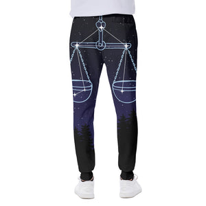 Libra Constellation Print Scuba Joggers