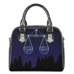Libra Constellation Print Shoulder Handbag