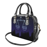 Libra Constellation Print Shoulder Handbag