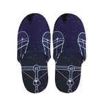 Libra Constellation Print Slippers