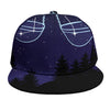 Libra Constellation Print Snapback Cap