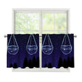 Libra Constellation Print Tier Curtains