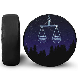 Libra Constellation Print Tire Cover