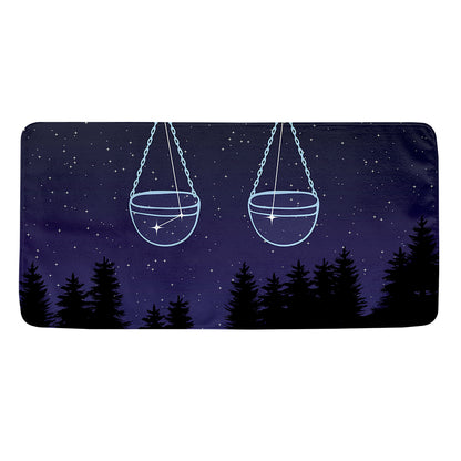 Libra Constellation Print Towel