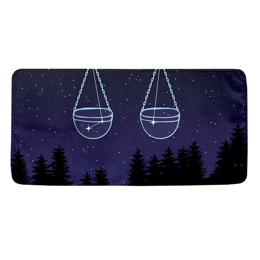 Libra Constellation Print Towel