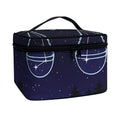 Libra Constellation Print Travel Makeup Bag