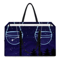 Libra Constellation Print Utility Tote Bag