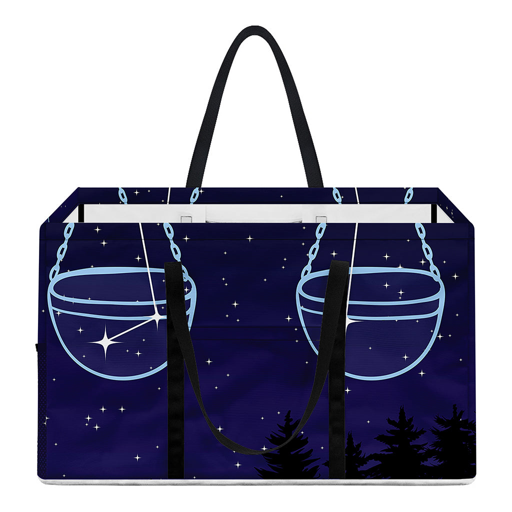 Libra Constellation Print Utility Tote Bag