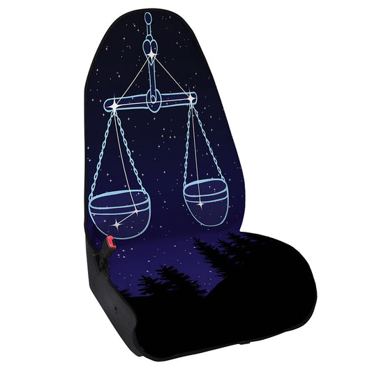 Libra Constellation Print Waterproof Car Seat Cover