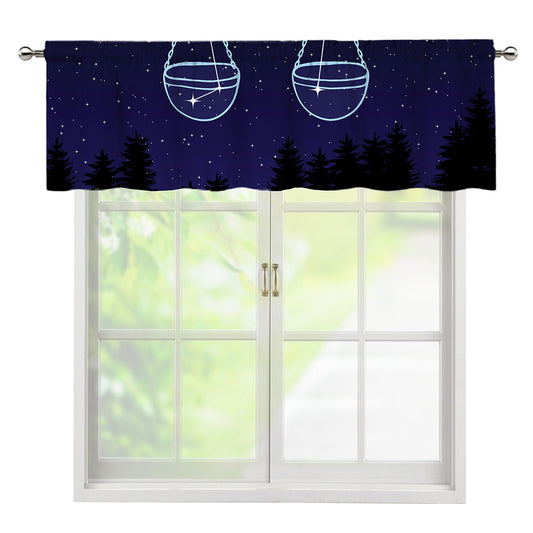 Libra Constellation Print Window Valance