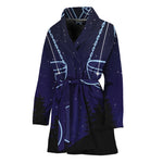 Libra Constellation Print Women's Bathrobe