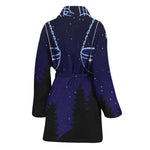 Libra Constellation Print Women's Bathrobe