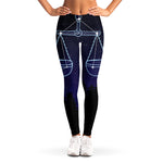 Libra Constellation Print Women's Leggings