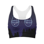 Libra Constellation Print Women's Sports Bra