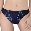 Libra Constellation Print Women's Thong