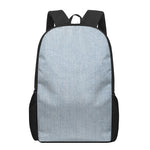 Light Blue Denim Jeans Print 17 Inch Backpack