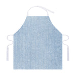 Light Blue Denim Jeans Print Adjustable Apron