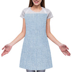 Light Blue Denim Jeans Print Adjustable Apron
