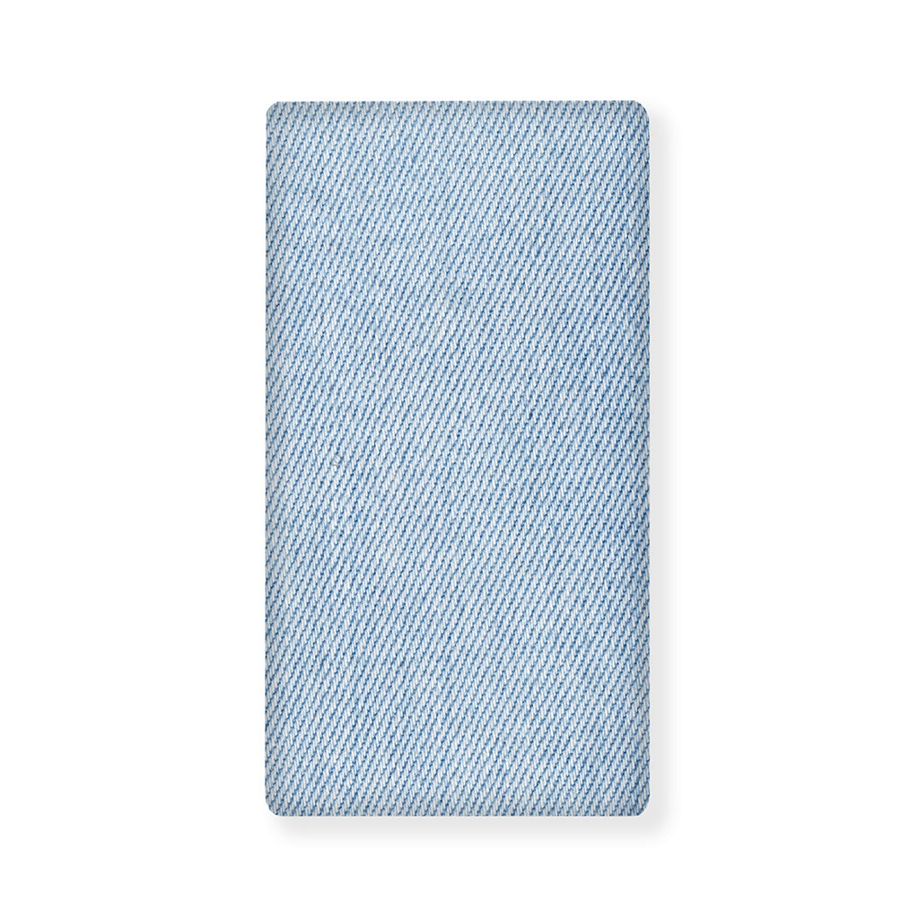 Light Blue Denim Jeans Print Baby Crib Sheet