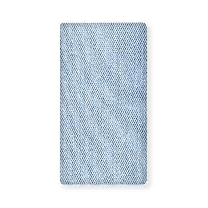 Light Blue Denim Jeans Print Baby Crib Sheet
