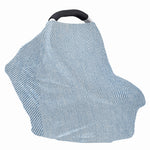 Light Blue Denim Jeans Print Baby Seat Cover