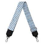Light Blue Denim Jeans Print Bag Strap