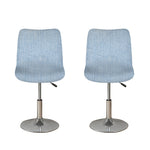 Light Blue Denim Jeans Print Bar Stool Covers