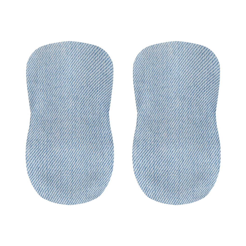 Light Blue Denim Jeans Print Bar Stool Covers