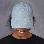 Light Blue Denim Jeans Print Baseball Cap