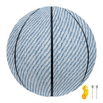 Light Blue Denim Jeans Print Basketball