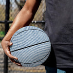 Light Blue Denim Jeans Print Basketball