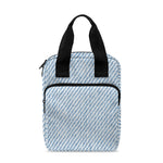 Light Blue Denim Jeans Print Bible Tote Bag