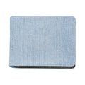 Light Blue Denim Jeans Print Bifold Wallet