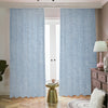 Light Blue Denim Jeans Print Blackout Pencil Pleat Curtains