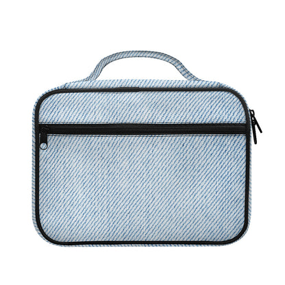 Light Blue Denim Jeans Print Briefcase Bible Bag