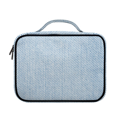 Light Blue Denim Jeans Print Briefcase Bible Bag