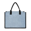 Light Blue Denim Jeans Print Canvas Tote Bag