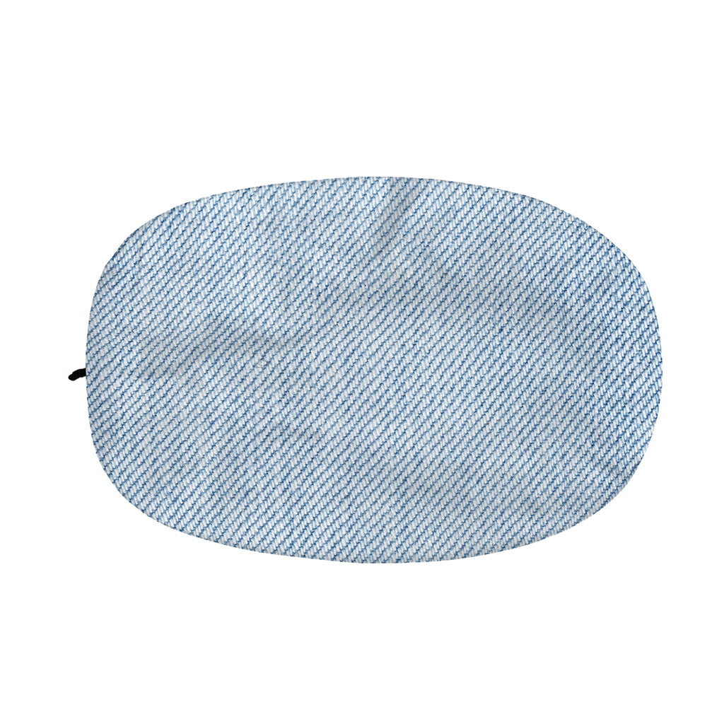 Light Blue Denim Jeans Print Car Side Mirror Covers